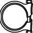 FONOS 80477 Clamp, exhaust system